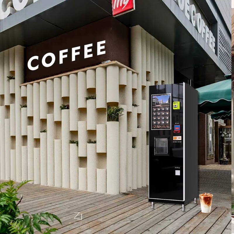 Vending Machine Qr Code - Distributeur automatique de café entièrement automatisé,