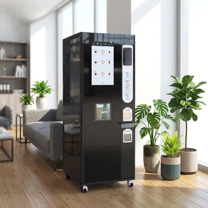 Vending Machine Qr Code - Distributeur automatique de café fraîchement moulu,