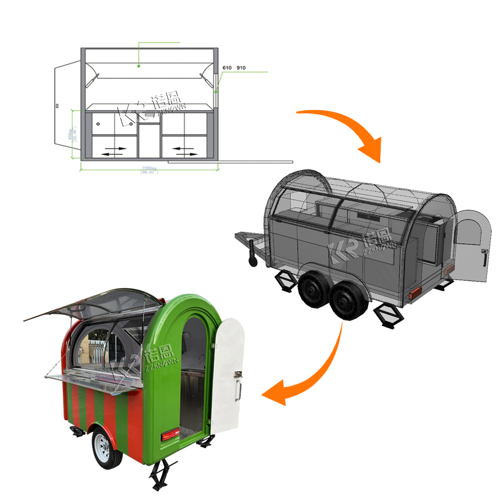 Camion de restauration mobile, - Hot Dog Vending Cart avis et prix